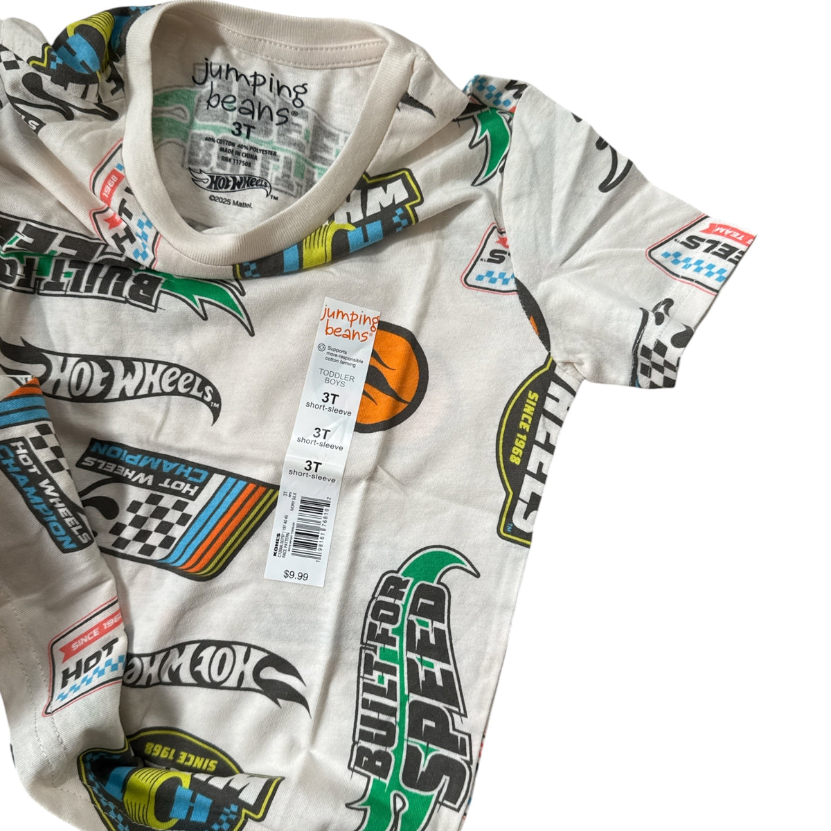 2-5Y Jumping Beans Hotwheels Tshirt