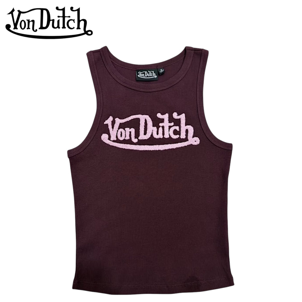 SML Von Dutch Ribbed Tank Top [A-W-T2.1]