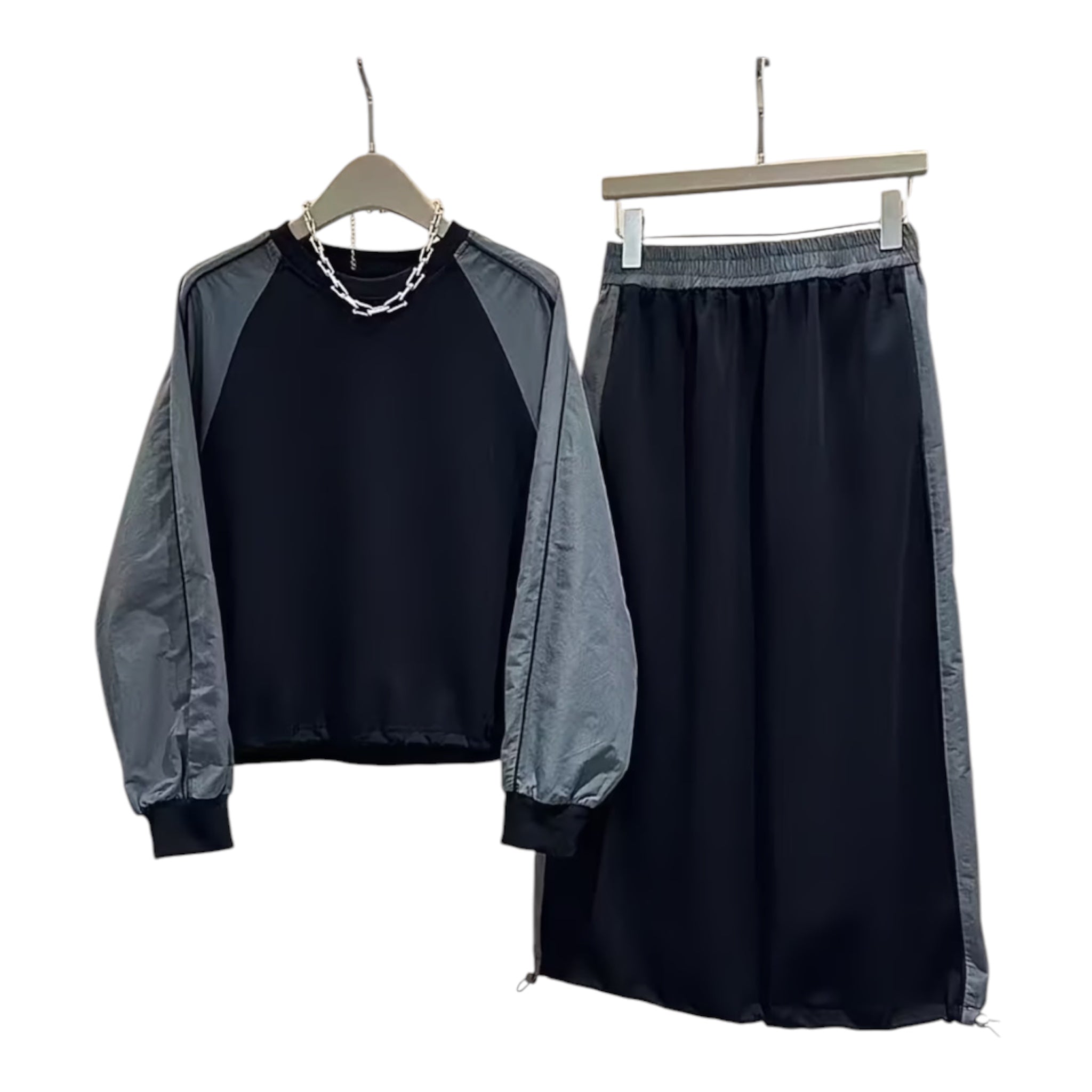 M Skirt Set Scuba Nylon Set [A-W-S2]