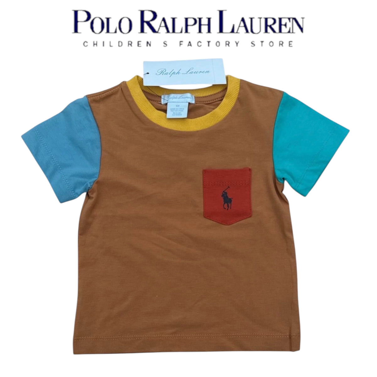 6m Ralph Lauren Colourblock Tshirt [JC-T1]