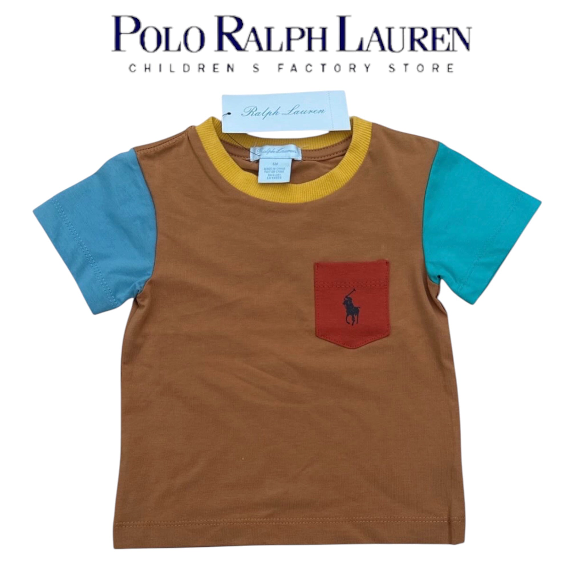 6m Ralph Lauren Colourblock Tshirt [JC-T1]