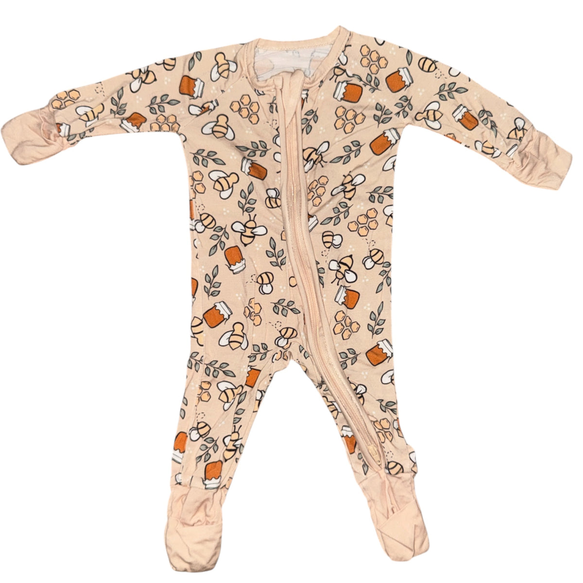 0-3m Bamboo Sleepsuit - Preloved