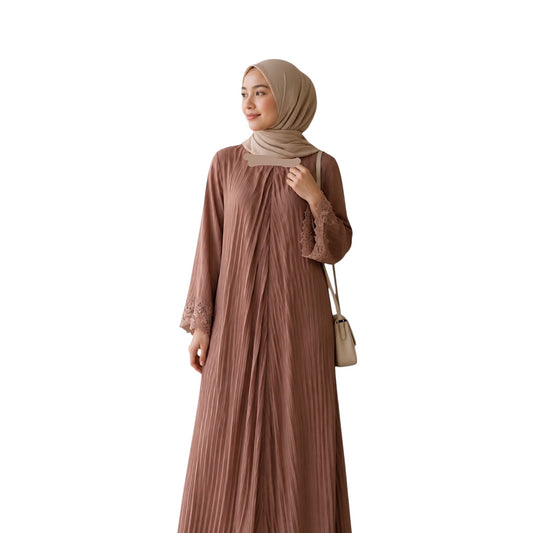 M Pleated Maxi Dress [CC-P-D2]