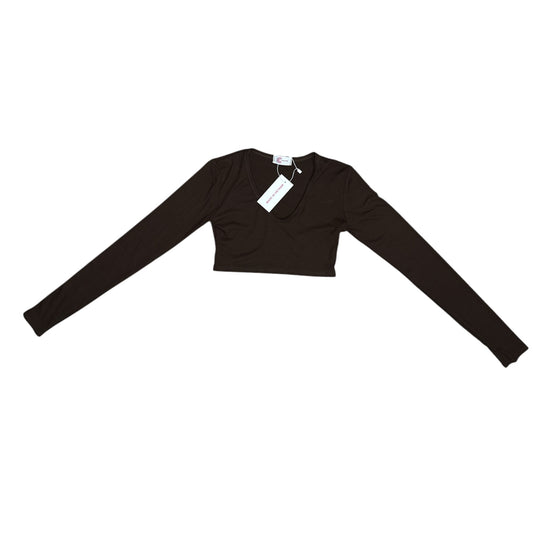 BN Dark Brown Longsleeve Croptop [CC-L-T14]