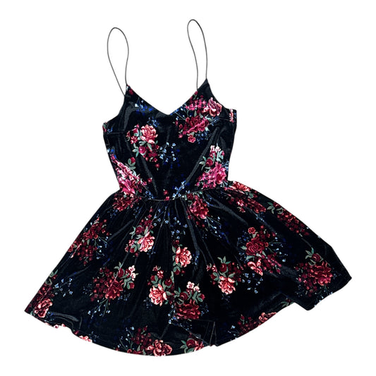 Velvet Floral Romper [CC-L-J3]