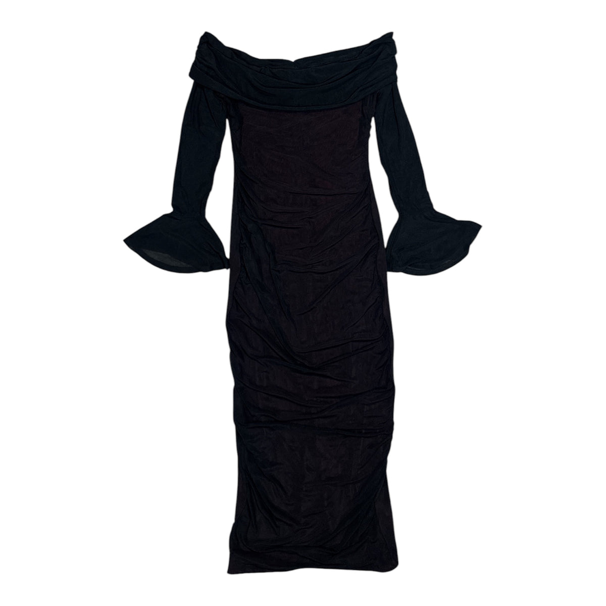 Attached Red Velvet Lining Bodycon Maxi Dress [CC-L-D5]